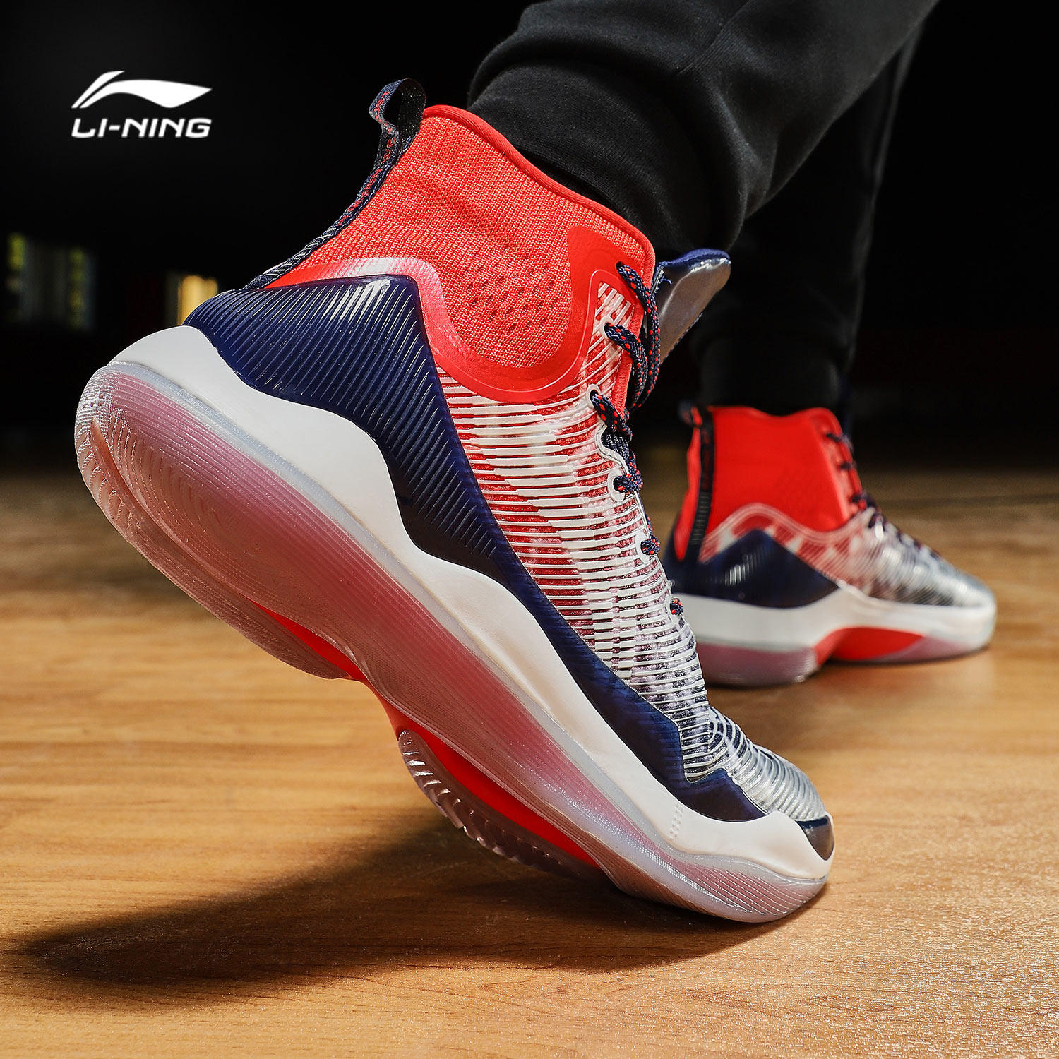 李宁篮球鞋男鞋驭帅11代李宁官方云减震防滑耐磨高帮战靴运动鞋男