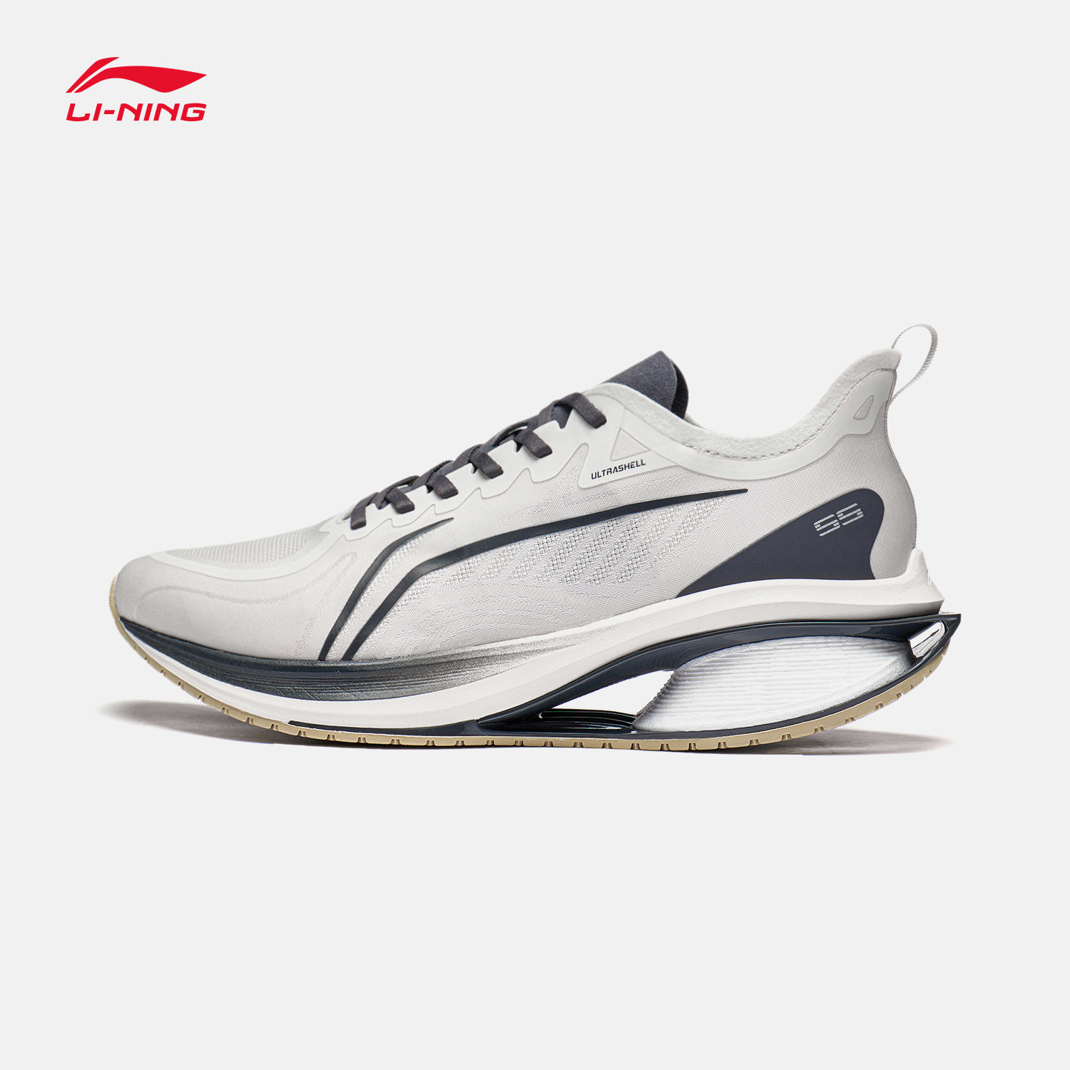 李宁吾适5s30跑步鞋男透气减震跑鞋轻便增高软底运动鞋男