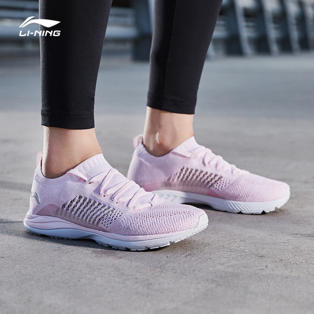 李宁运动鞋女官网新款超轻15代轻质袜子女鞋情侣鞋春季季跑步鞋