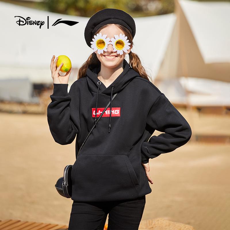 华晨宇同款李宁卫衣女春秋刺绣情侣套头衫宽松休闲连帽运动上衣男