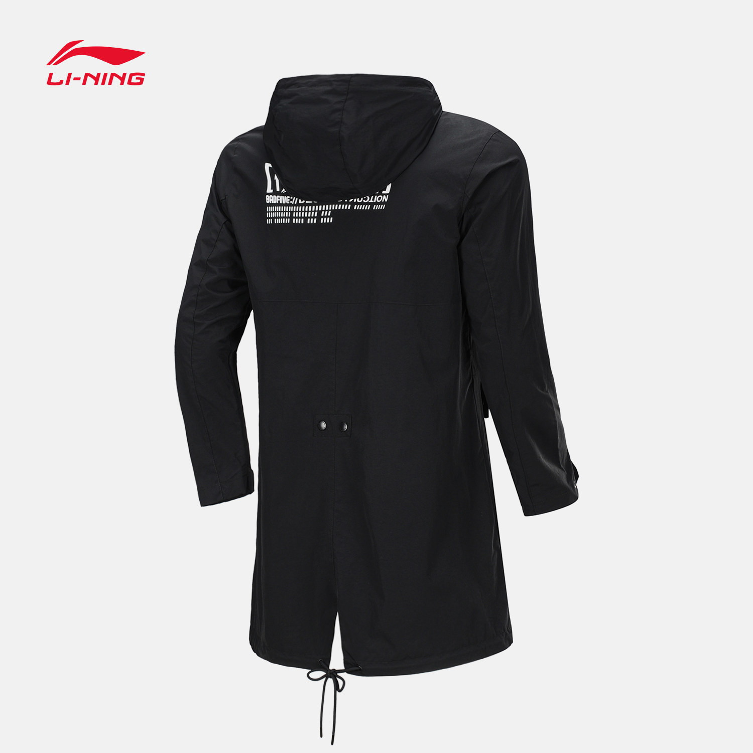 李宁风衣badfive篮球系列冬季开衫立体裁剪连帽运动风衣