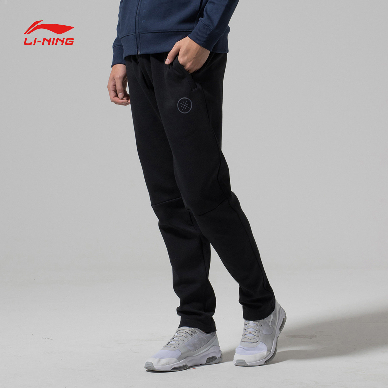李宁卫裤男士2018新款韦德系列长裤裤子男装平口针织秋季运动裤