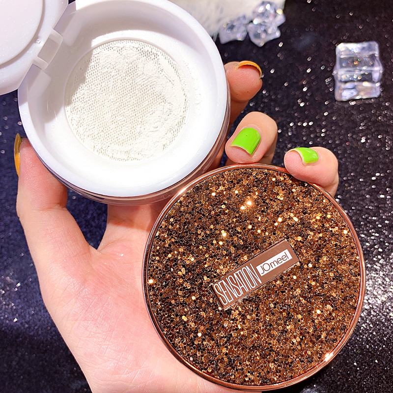 李佳奢华闪亮定妆散粉女持久珠光蜜粉控油平价蜜粉