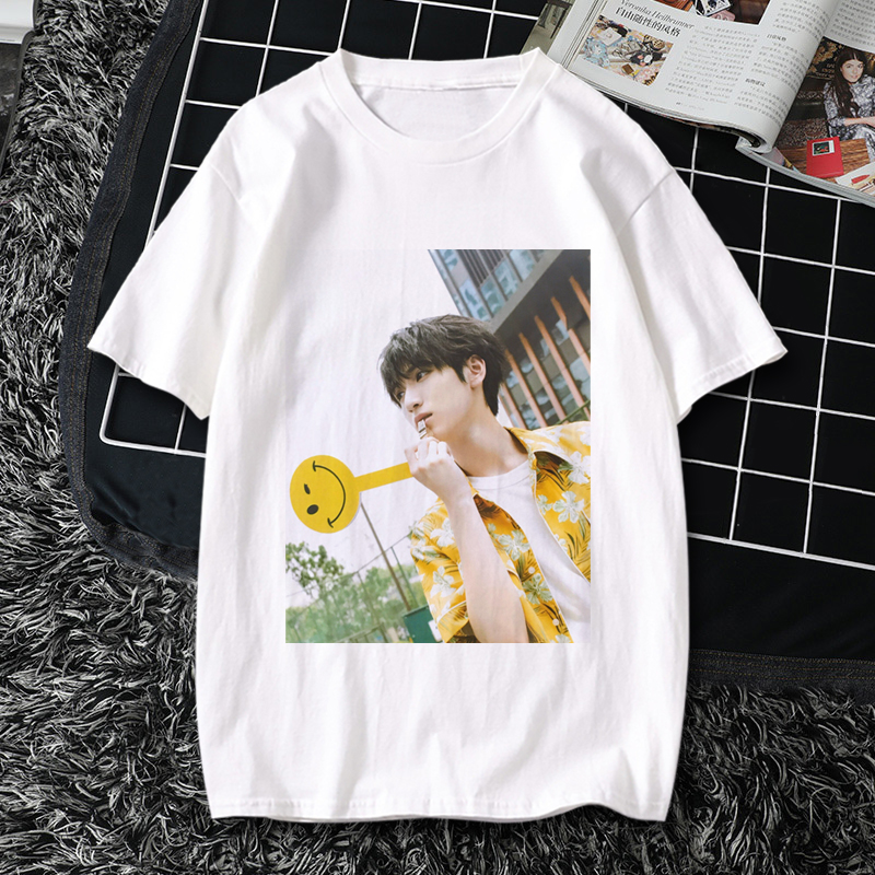 严浩翔同款短袖t恤夏季宽松女tnt时代少年团明星周边粉丝应援服潮