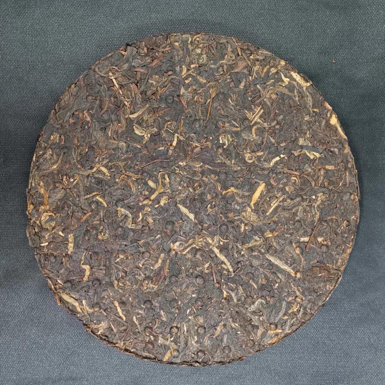 2007年南峤铁饼357g饼茶10年以上云南茶勐海普洱茶普洱