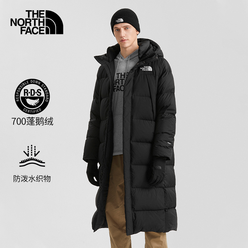 爱打扮(www.idaban.cn)，TheNorthFace北面长款羽绒服男户外保暖防泼水秋季上新鹅绒|81RJ