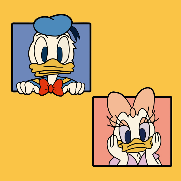 唐老鸭汽车电动车贴纸可爱卡通抖音网红后窗玻璃汽车装饰贴