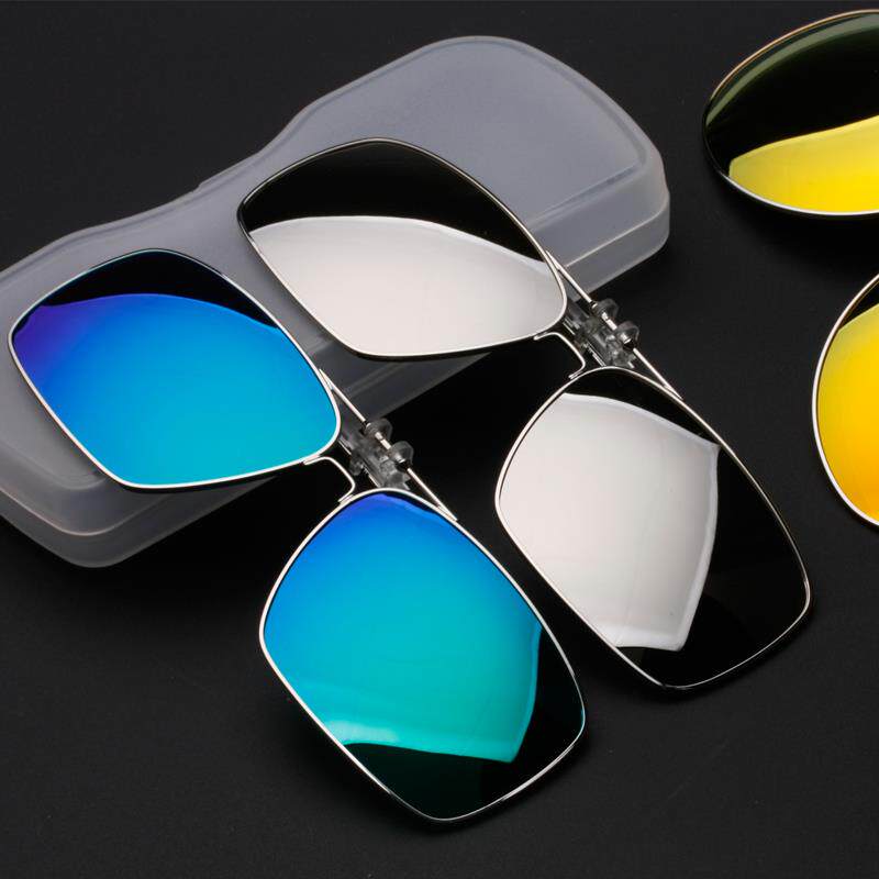 开车新品时尚镀膜眼镜夹片墨镜偏光近视悬挂式太阳眼镜