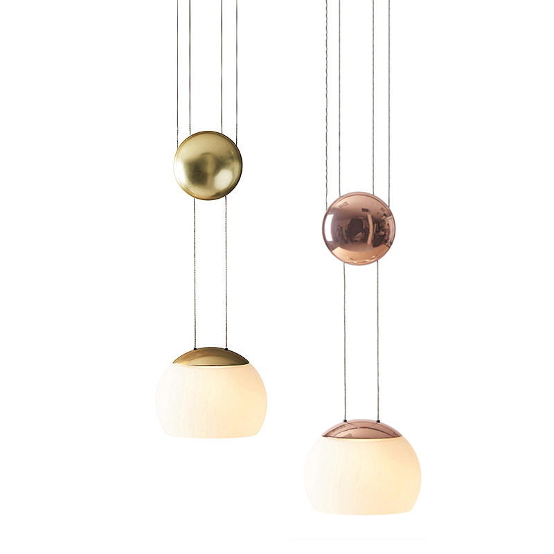 吊灯北欧艺术玻璃升降创意led现代餐厅吧台橱窗吊灯