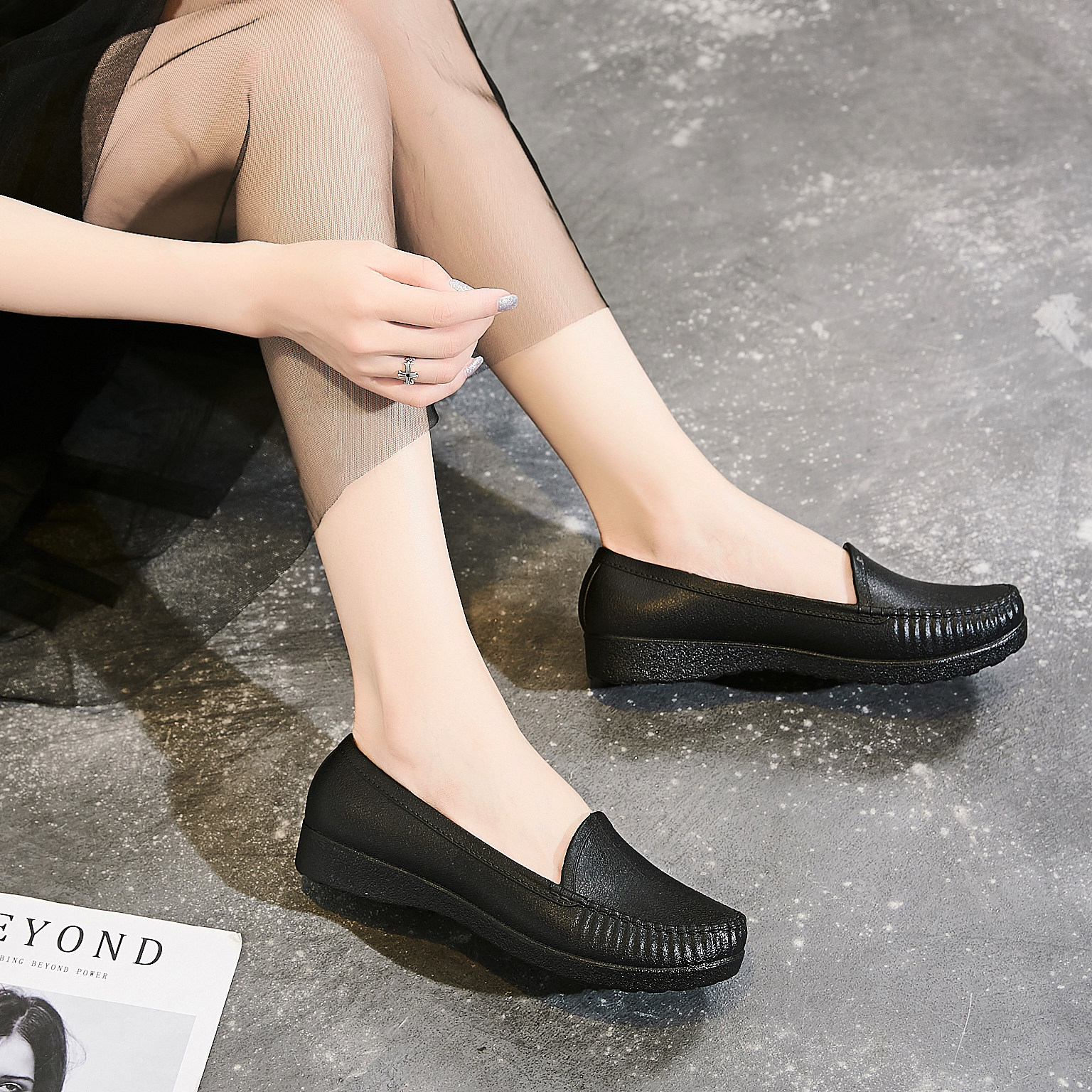 低帮浅口雨鞋女士水鞋女雨靴短筒时尚防水厨房雨鞋