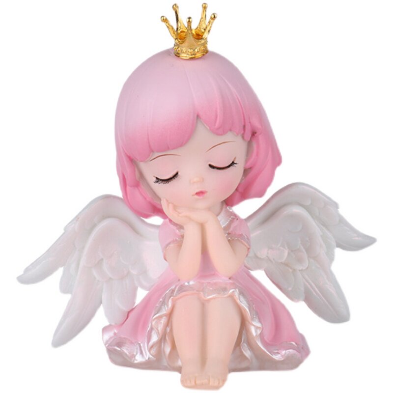 装饰生日蛋糕摆件卡通可爱蜜雪儿公主天使翅膀女孩甜品台装饰