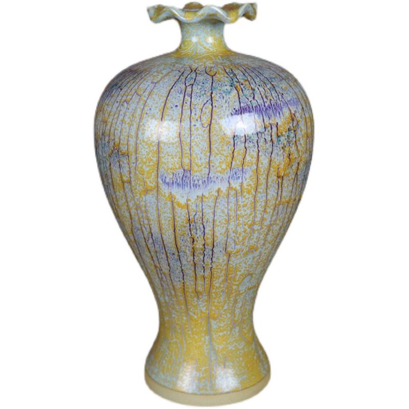 神垕镇钧瓷花瓶复古中式简约传统陶瓷陶瓷工艺工艺品花瓶