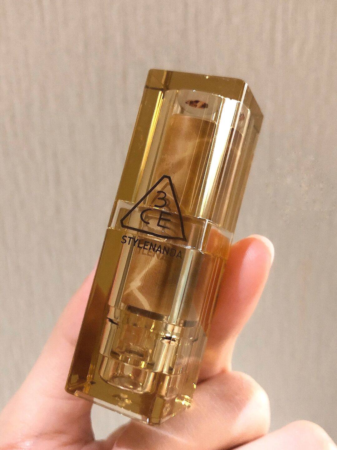 绝美烟熏棕色泰酷3ce新品琥珀水波透明口红唇膏