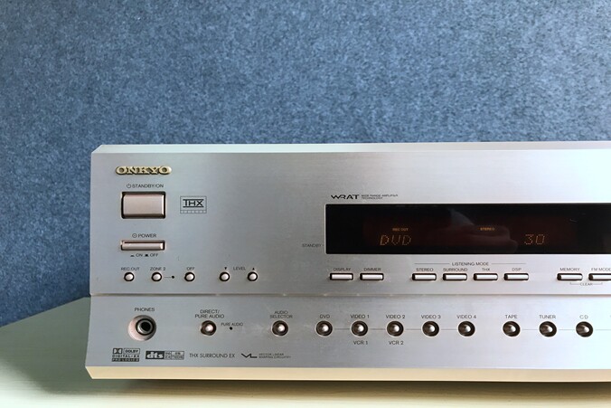 二手进口onkyo安桥txsr701高端发烧功放机av家庭影院功放