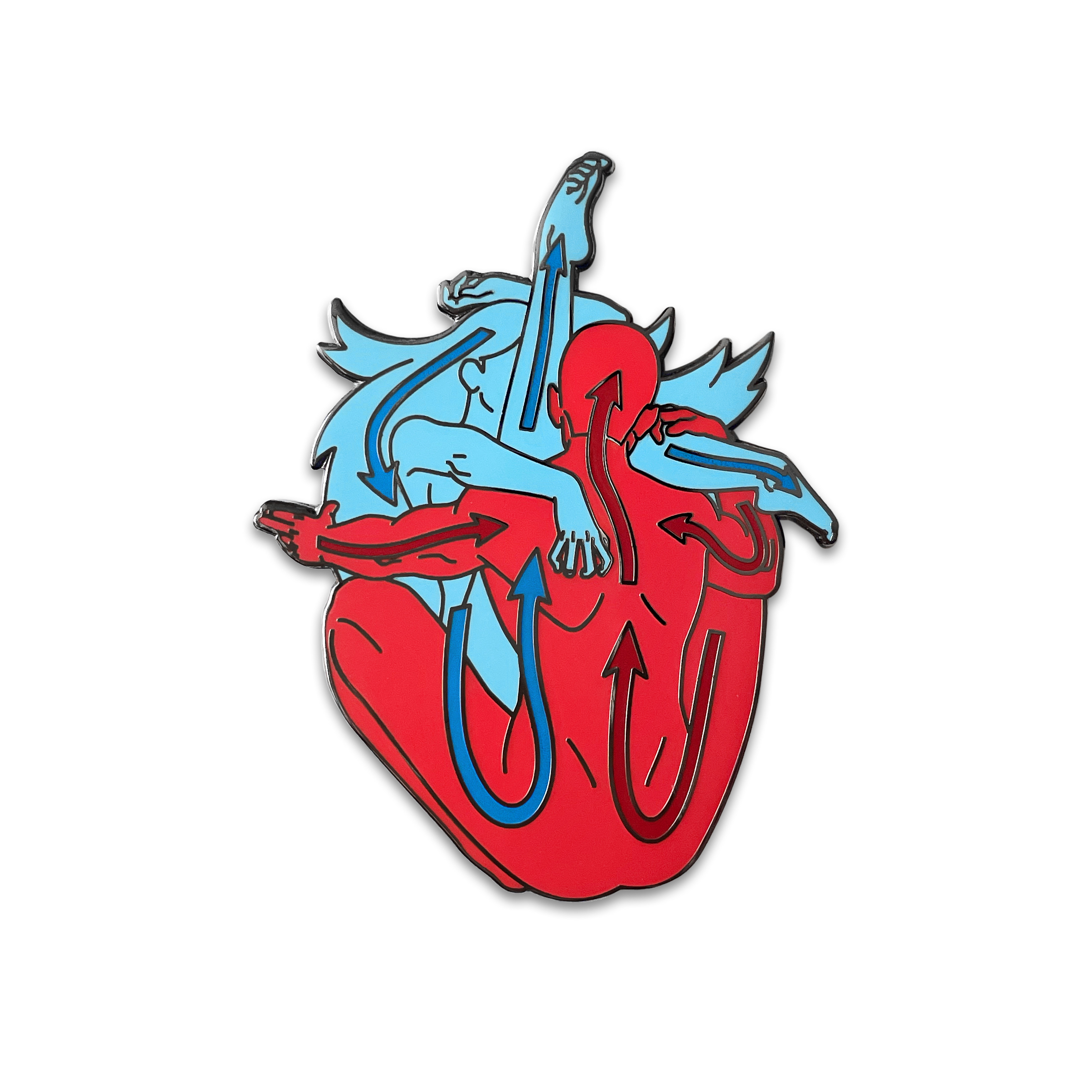 ggtlabsex心脏金属胸针徽章原创小众独立胸针