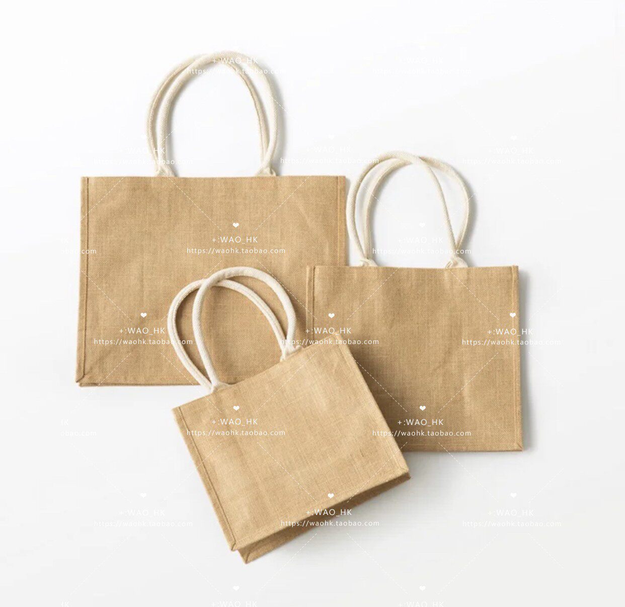 muji黄麻袋大号环保包环保购物包购物日本编织布袋购物袋