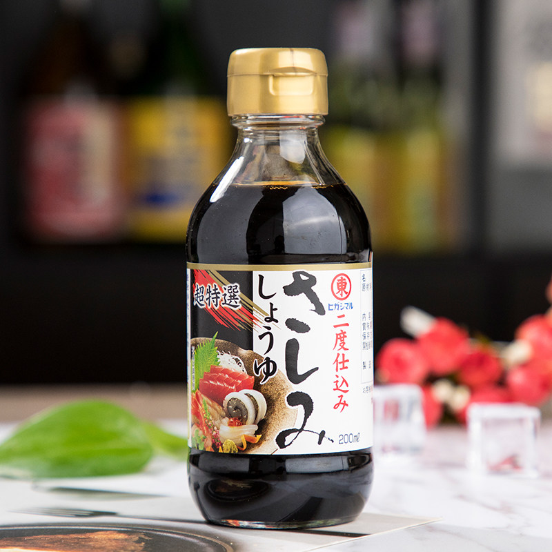 酱油包邮日本原装东字刺身生鱼片200ml寿司日式酱油