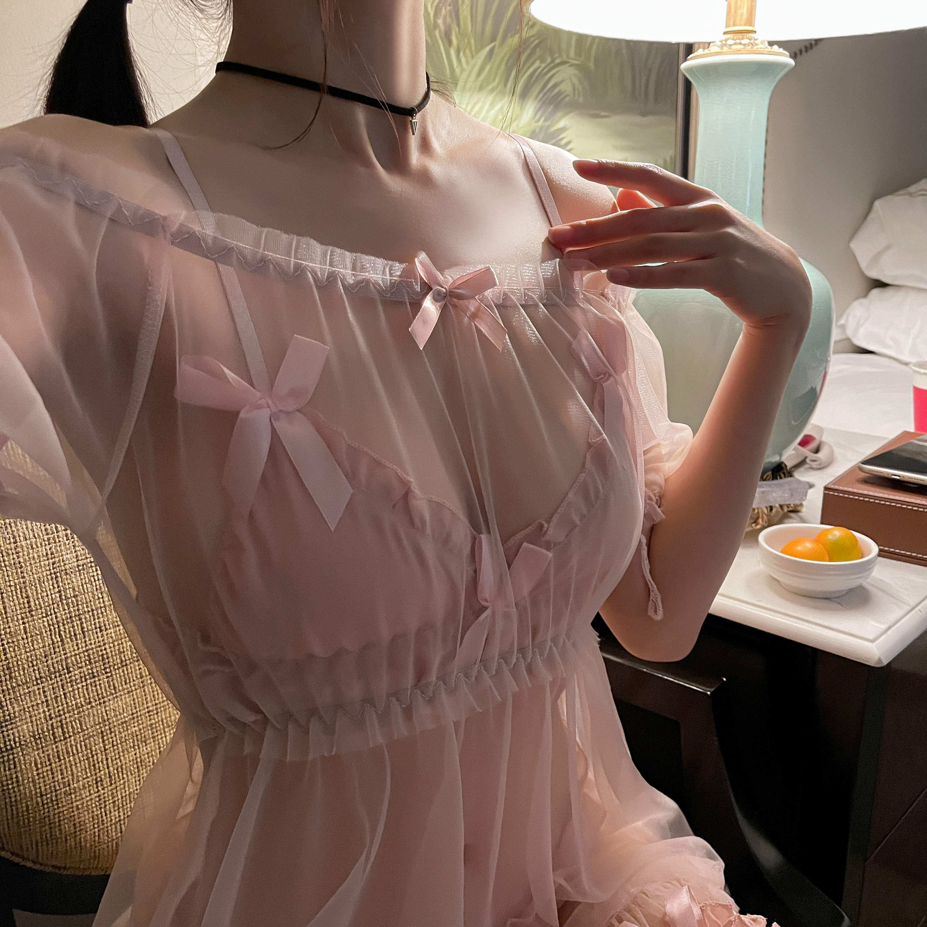 性感三点式小胸私房衣裙睡衣透视薄网公主仙女睡裙