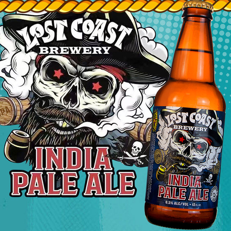迷失海岸新品 海盗船长社交ipa精酿啤酒355ml 6瓶 进口 美国原装 - 痕