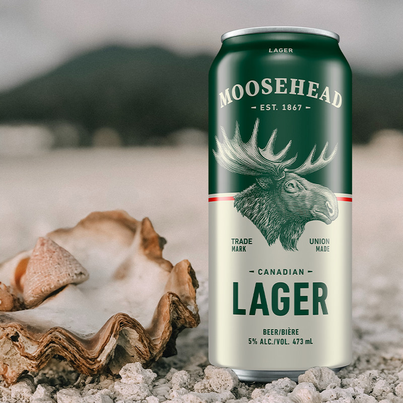 啤酒加拿大500ml4350ml4黄啤酒进口大麦鹿头拉格魔书啤酒