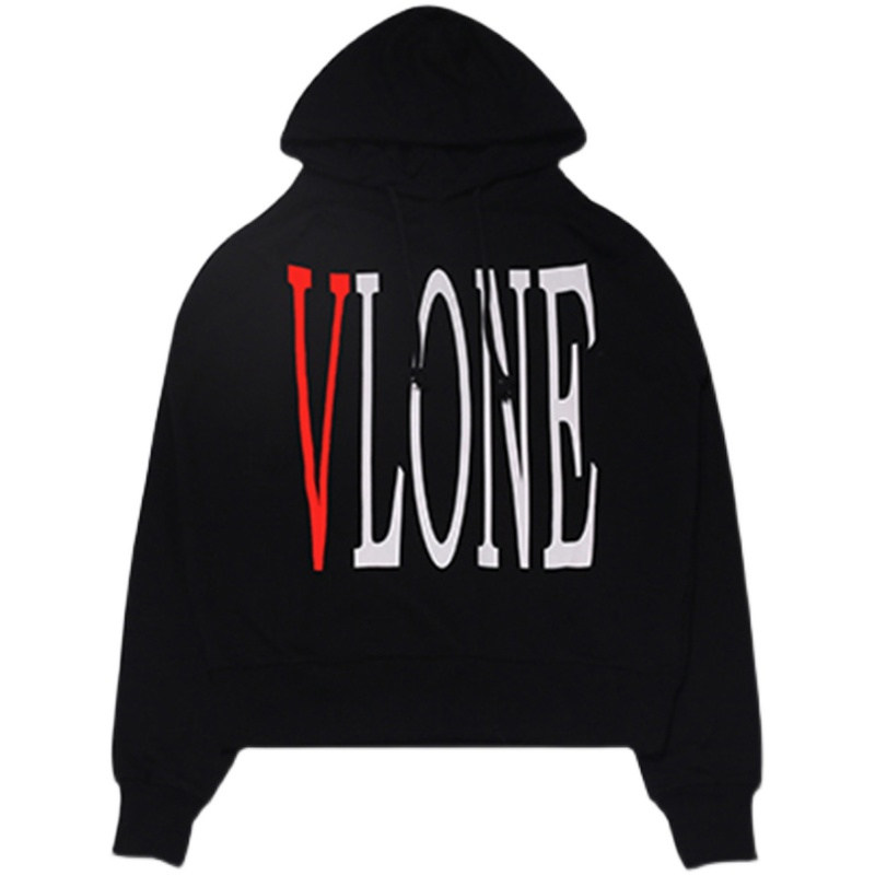 vlone卫衣 正品大v潮牌宽松藤原浩限定王一博同款陈冠希连帽衫男