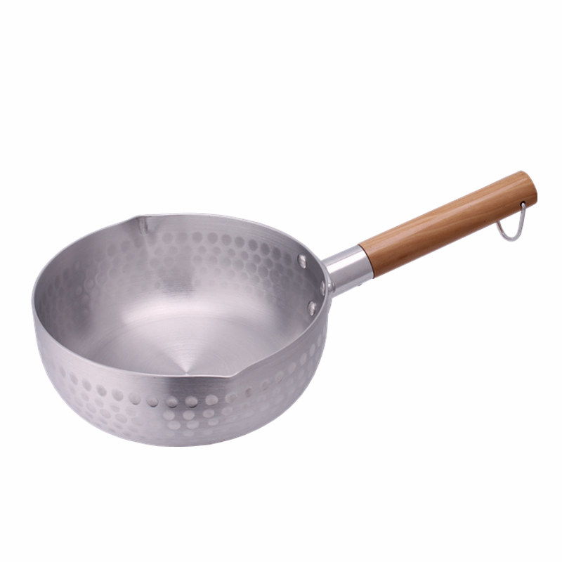 包邮易厨乐加厚单柄铝制锅 日本雪平锅 铝奶锅煮面锅煮粥锅泡面锅