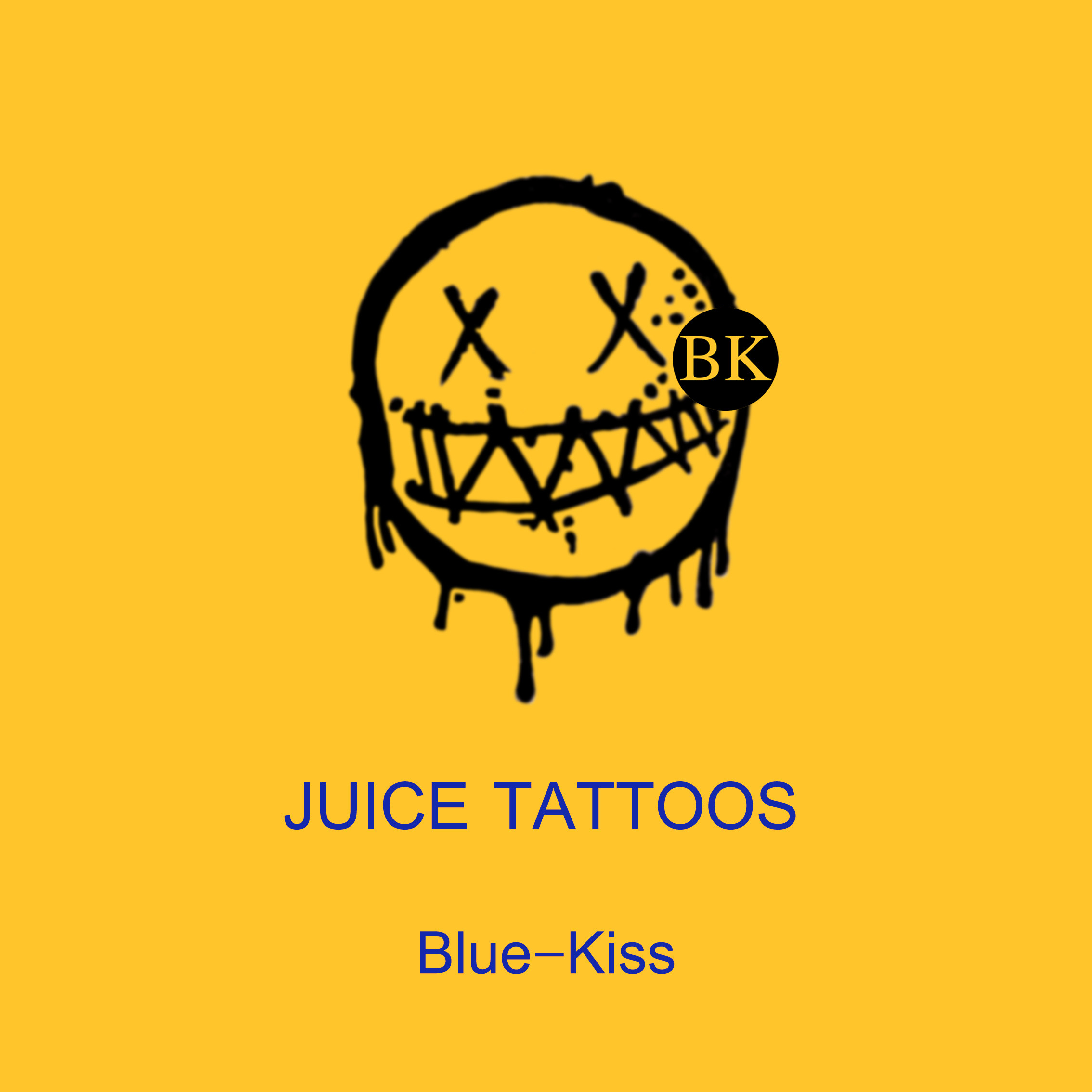 bluekiss蓝吻小丑面具仿真个性草本纹身鬼脸表情身体彩妆