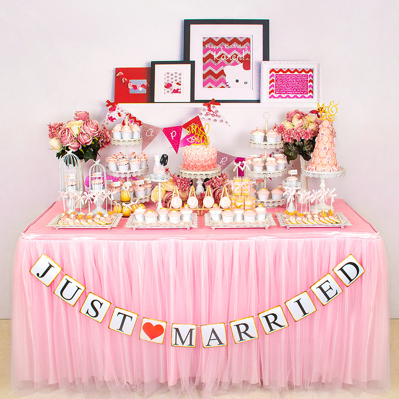 婚礼蛋糕甜品台定制宝宝宴茶歇婚庆摆台2018新品北京同城谷果百味