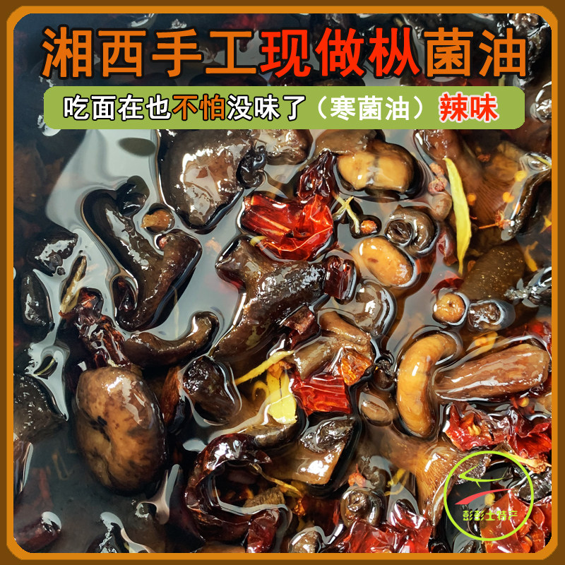 野生山珍新鲜蘑菇湘西枞菌乌枞菌油重阳寒菌新鲜松茸