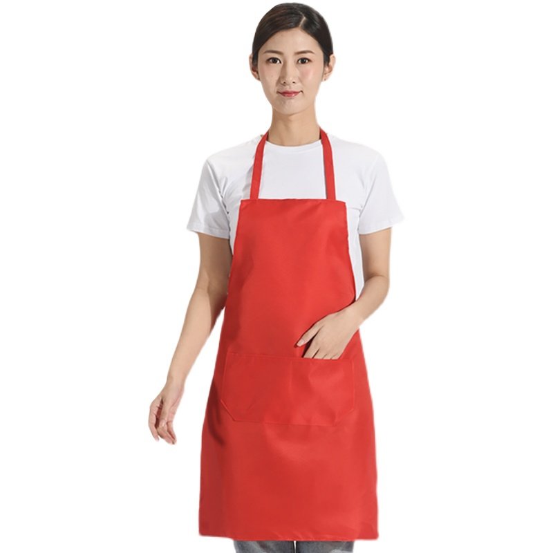 广告围裙定制logo印字图案围腰厨房餐厅奶茶围裙