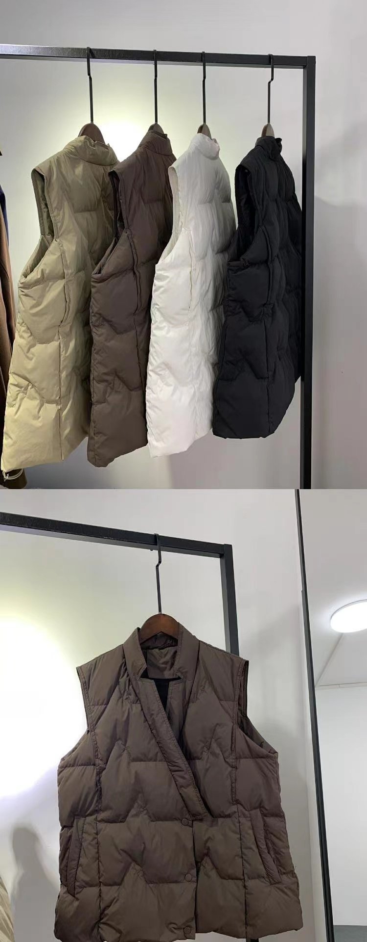 9451和尚外套背心坎肩宽松无袖领和汉服马甲羽绒服