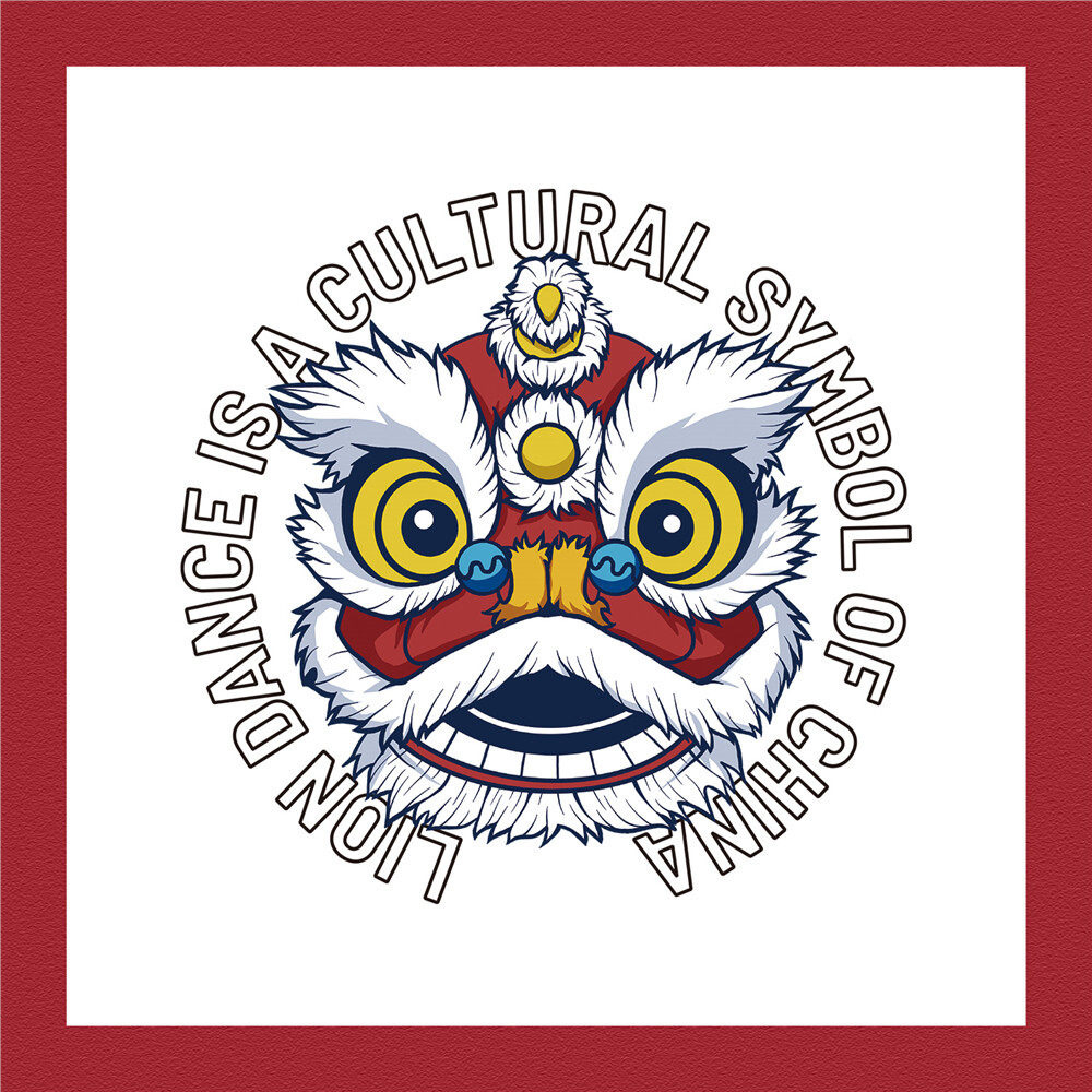 醒狮国潮系列佐丹奴潮流舞狮图案加厚加绒联名卫衣