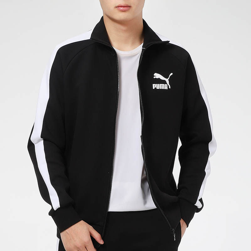 彪马官网旗舰t7外套2022春夏新款运动服黑色运动茄克