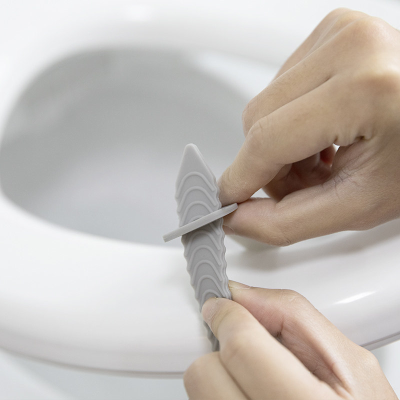 日本硅胶马桶盖提盖器掀马桶坐便盖揭盖把手创意防脏手提手翻盖器