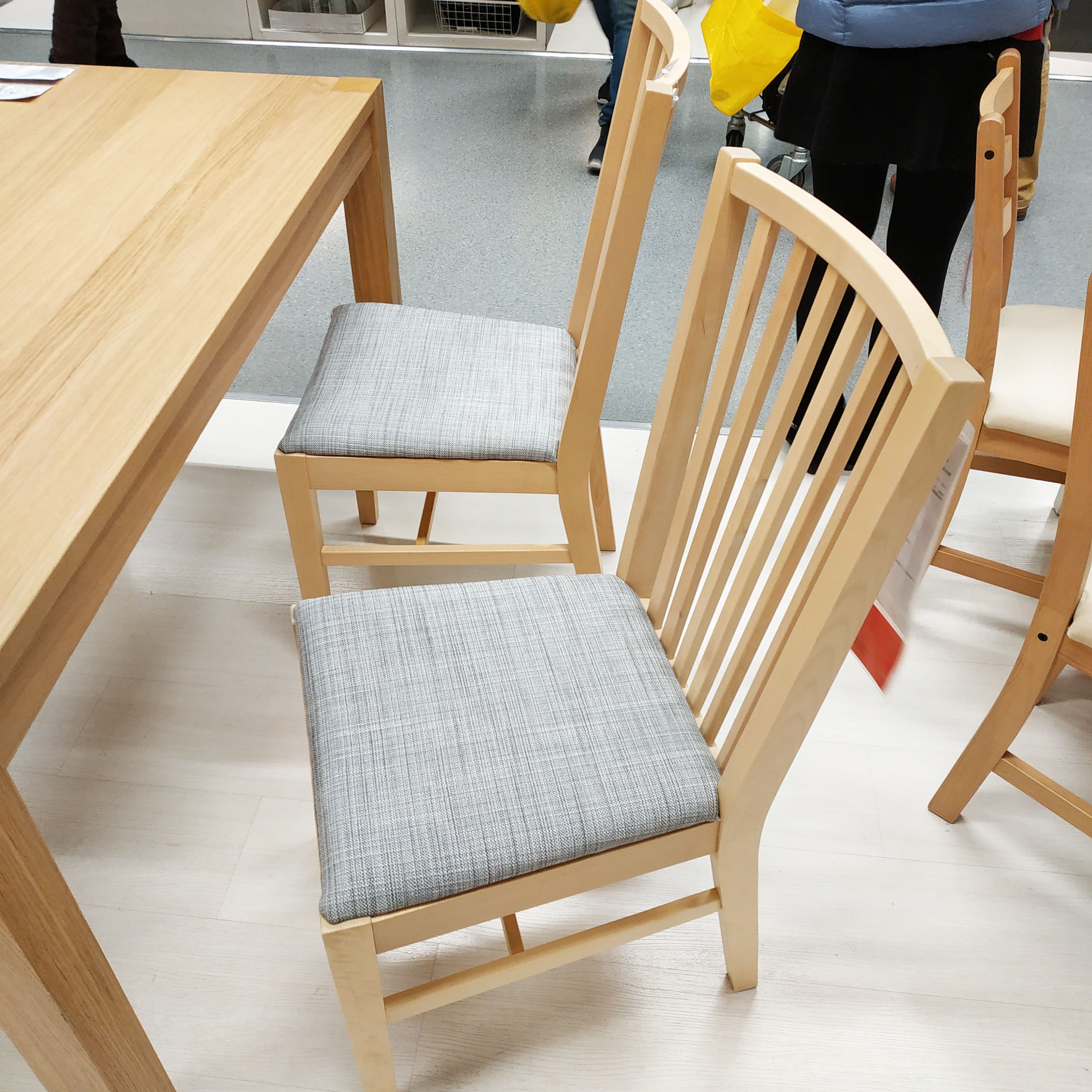 上海宜家诺纳纳斯椅子餐椅桦木餐椅