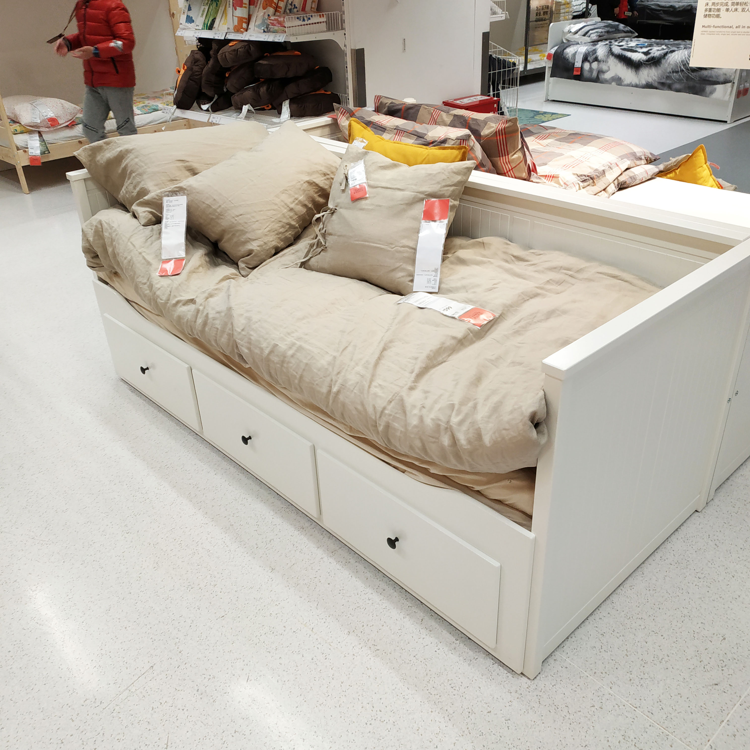 沙发宜家汉尼斯坐卧两用双人折叠床小户型多功能沙发床