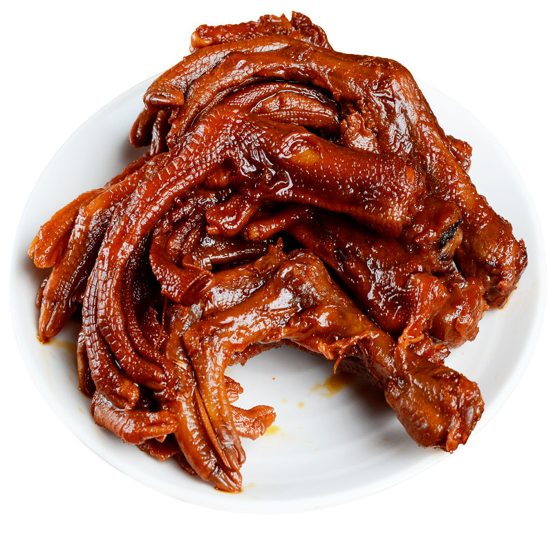 仙都香辣辣酱鸭爪100g鸭货鸭掌卤味熟食办公室鸭肉零食
