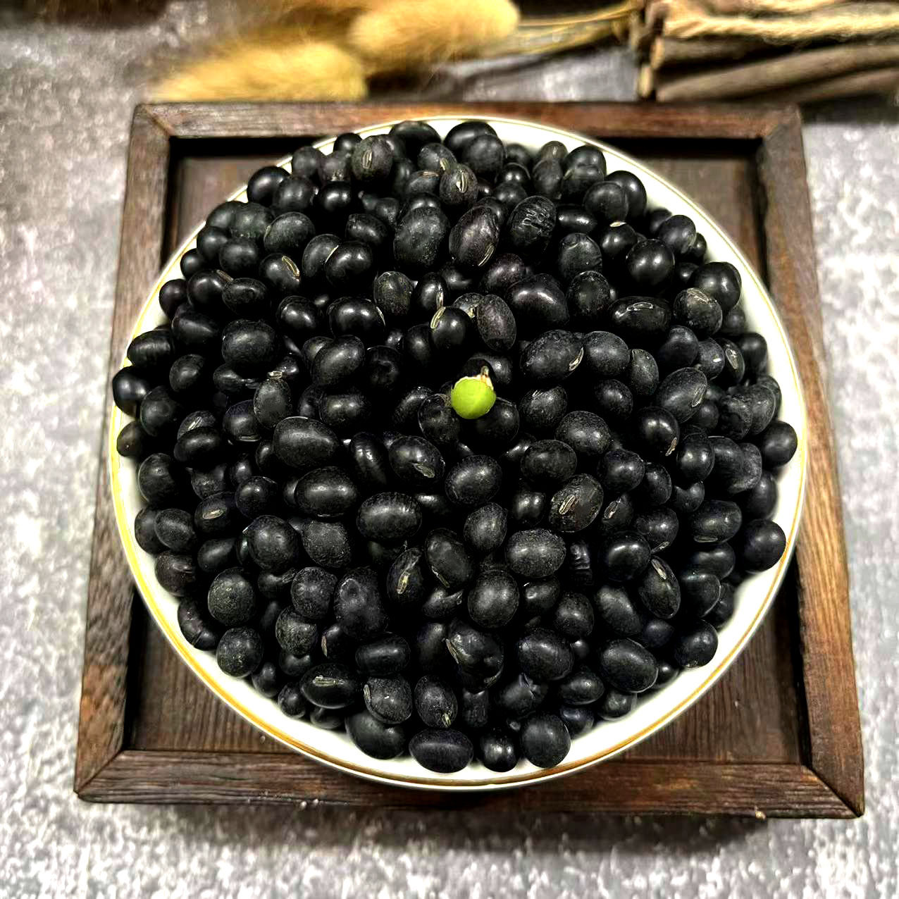 湖北3斤农家自产芯心小黑豆五谷杂粮黄豆豆浆仁生其它粮食