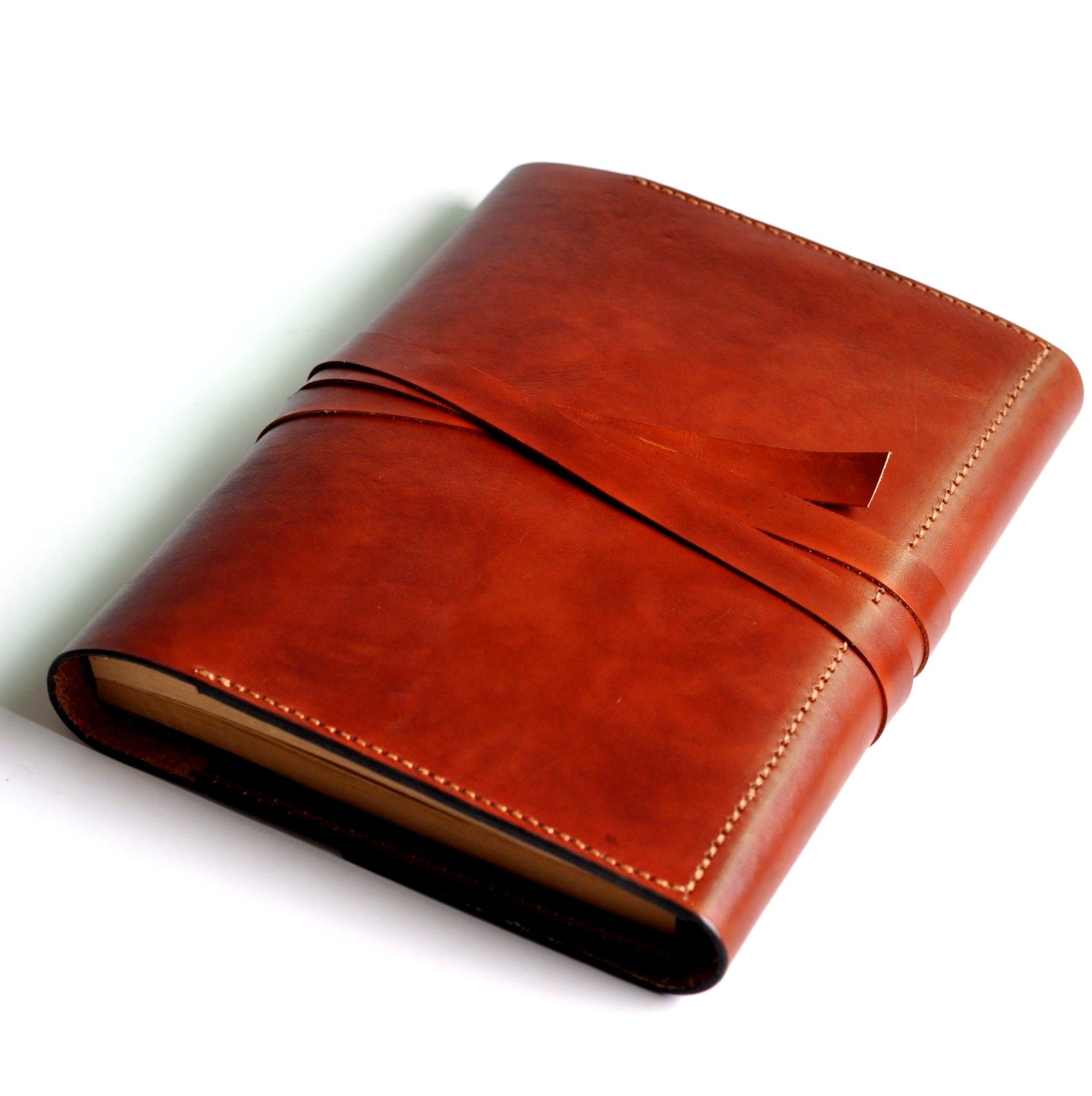 a4牛皮笔记本记事本真皮复古牛皮纸原创手工绘画笔记本