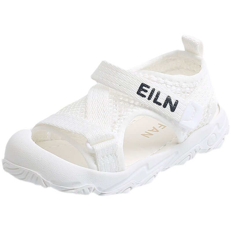 男童凉鞋2022新款夏季网面女童运动软底包头凉鞋