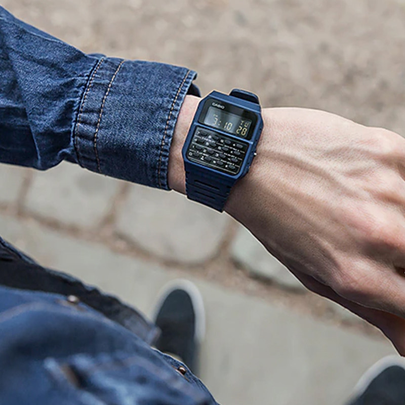 卡西欧casio绝命毒师老白同款计算器防水男女ca53wf8b日韩腕表