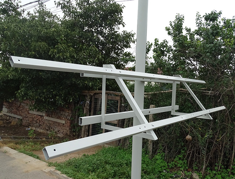 支架四块太阳能4块光伏电池板立杆安装固定立柱光伏支架