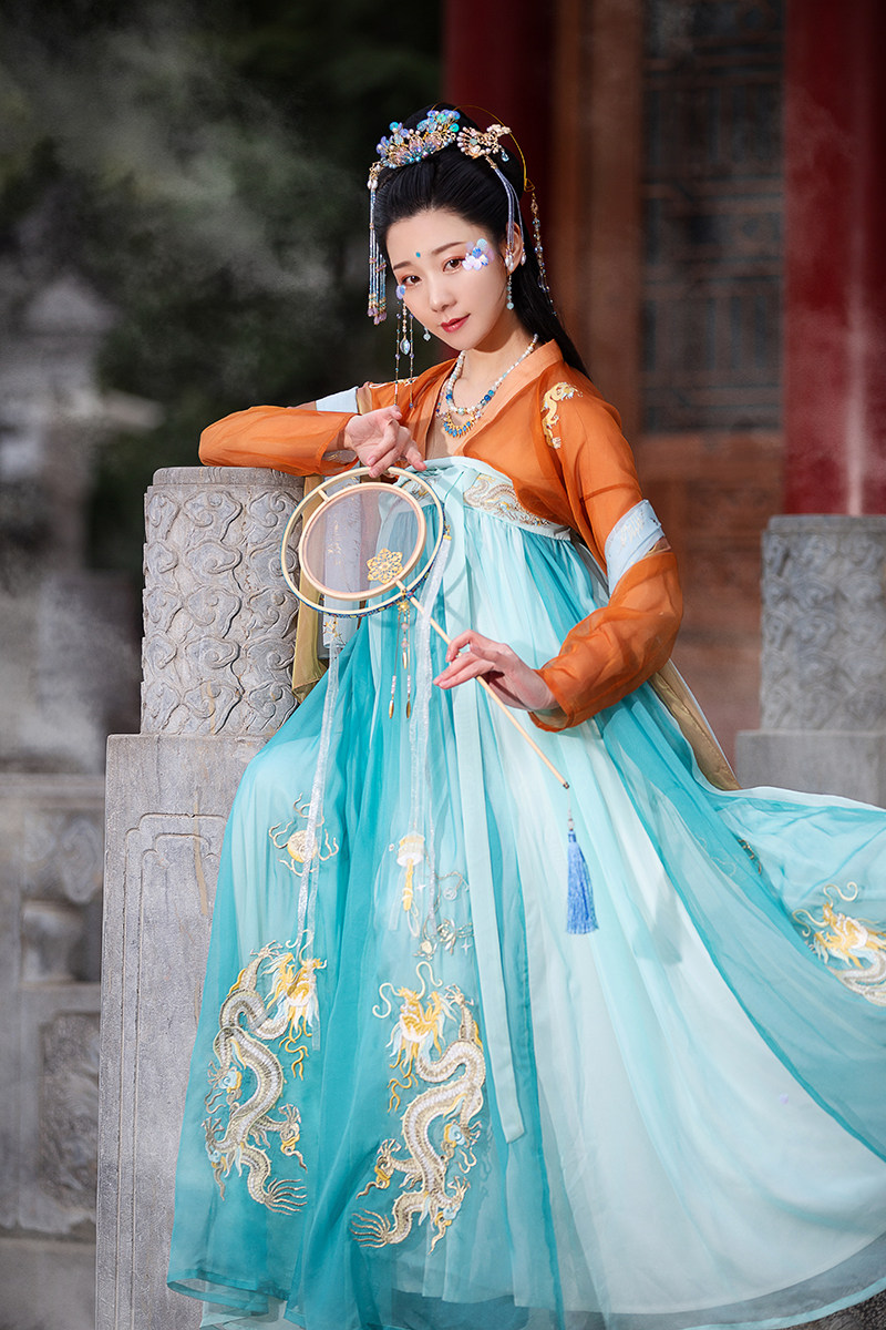 汉尚尚唐龙女原创正版齐胸汉服女襦裙中国国风汉服