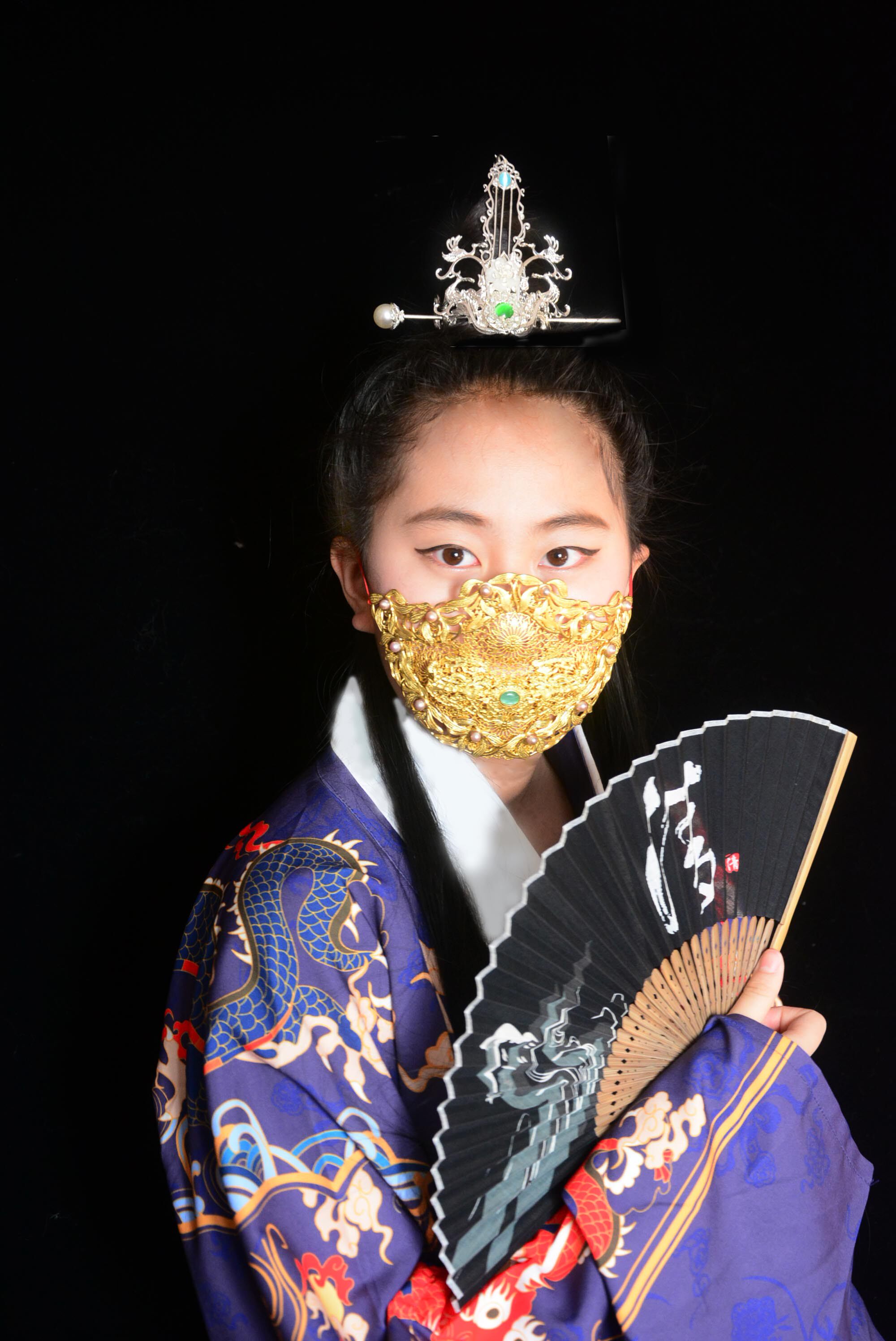 小鱼家锦衣卫口罩遮面面具复古古风汉服配饰原创发饰