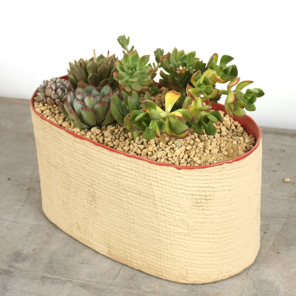 花盆瑕疵特价特大号多肉老桩绿植盆栽椭圆形陶瓷花盆