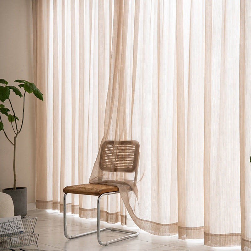 流光溢彩亮光轻奢美式法式意式现代定制流镜客厅定制窗帘