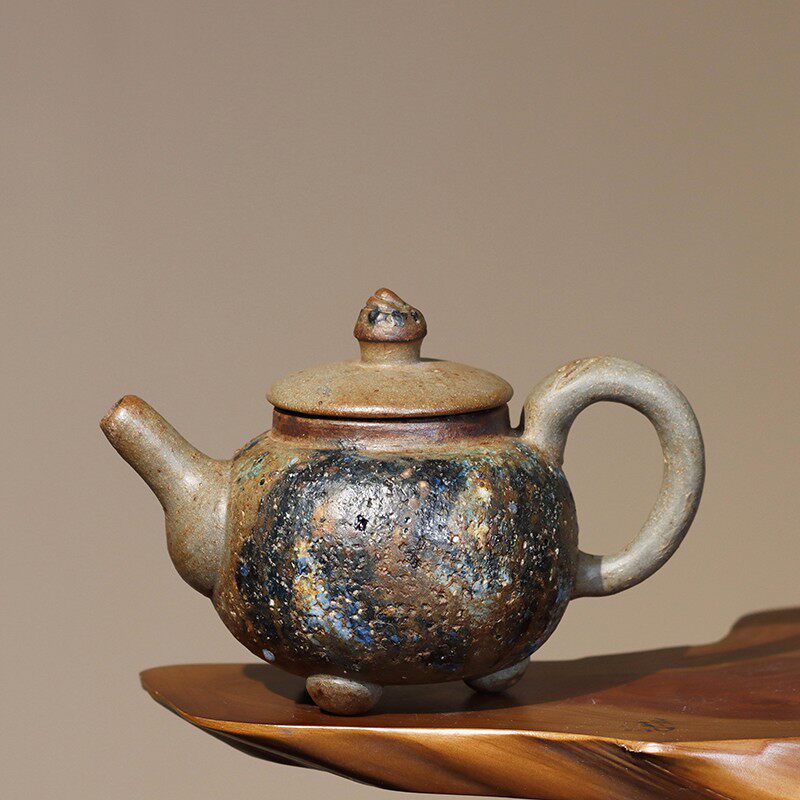 台湾岩矿廖吴素岩矿壶老岩泥壶手工软水去涩改善茶壶