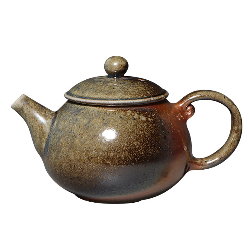 台湾吴金维徒弟刘孟函柴烧爆裂壶冰烟壶啸裂壶柴窑烧制台湾原产