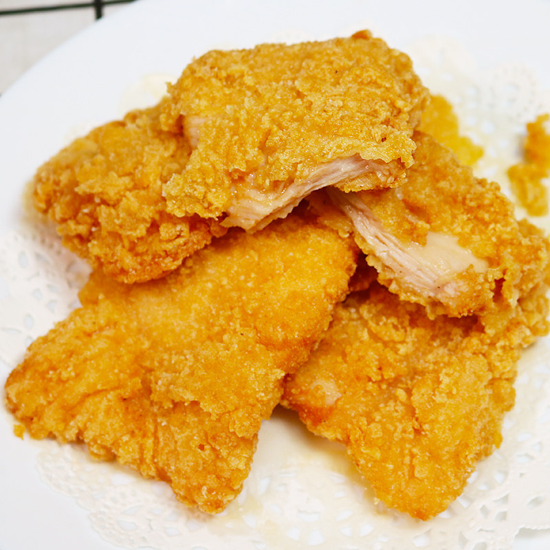 劲脆鸡排950g裹粉鸡肉冷冻半成品油炸小吃鸡腿堡鸡块炸鸡扒10片食