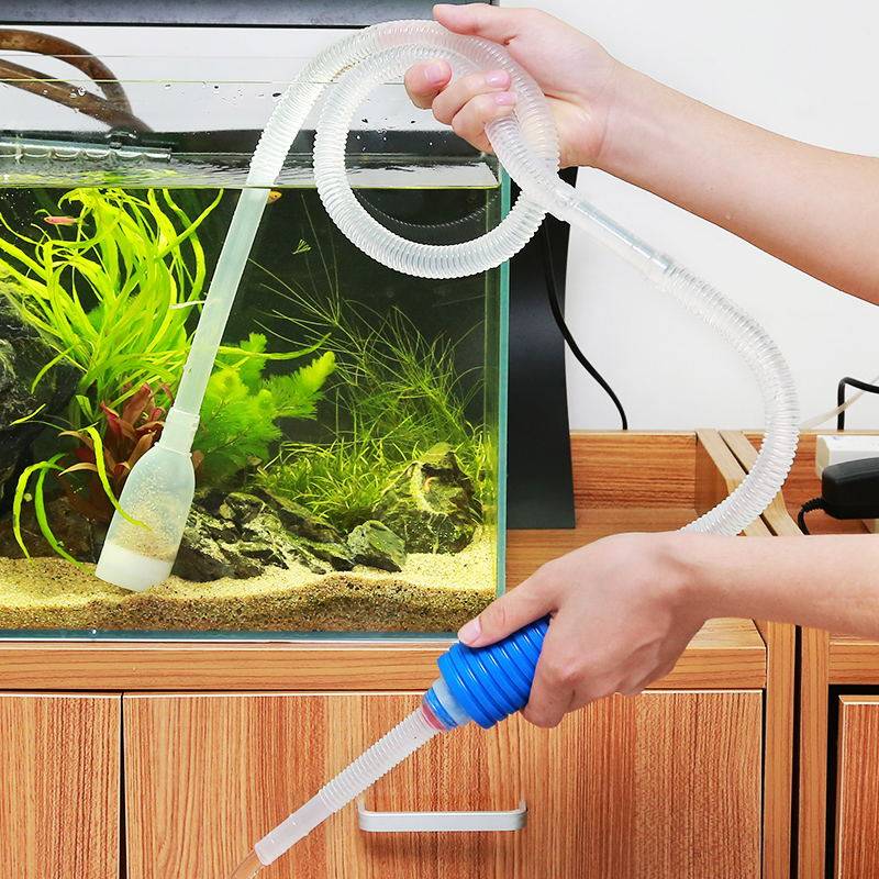 百草园多功能电动鱼缸换水神器洗沙清洁便器虹吸管鱼缸清洁用具